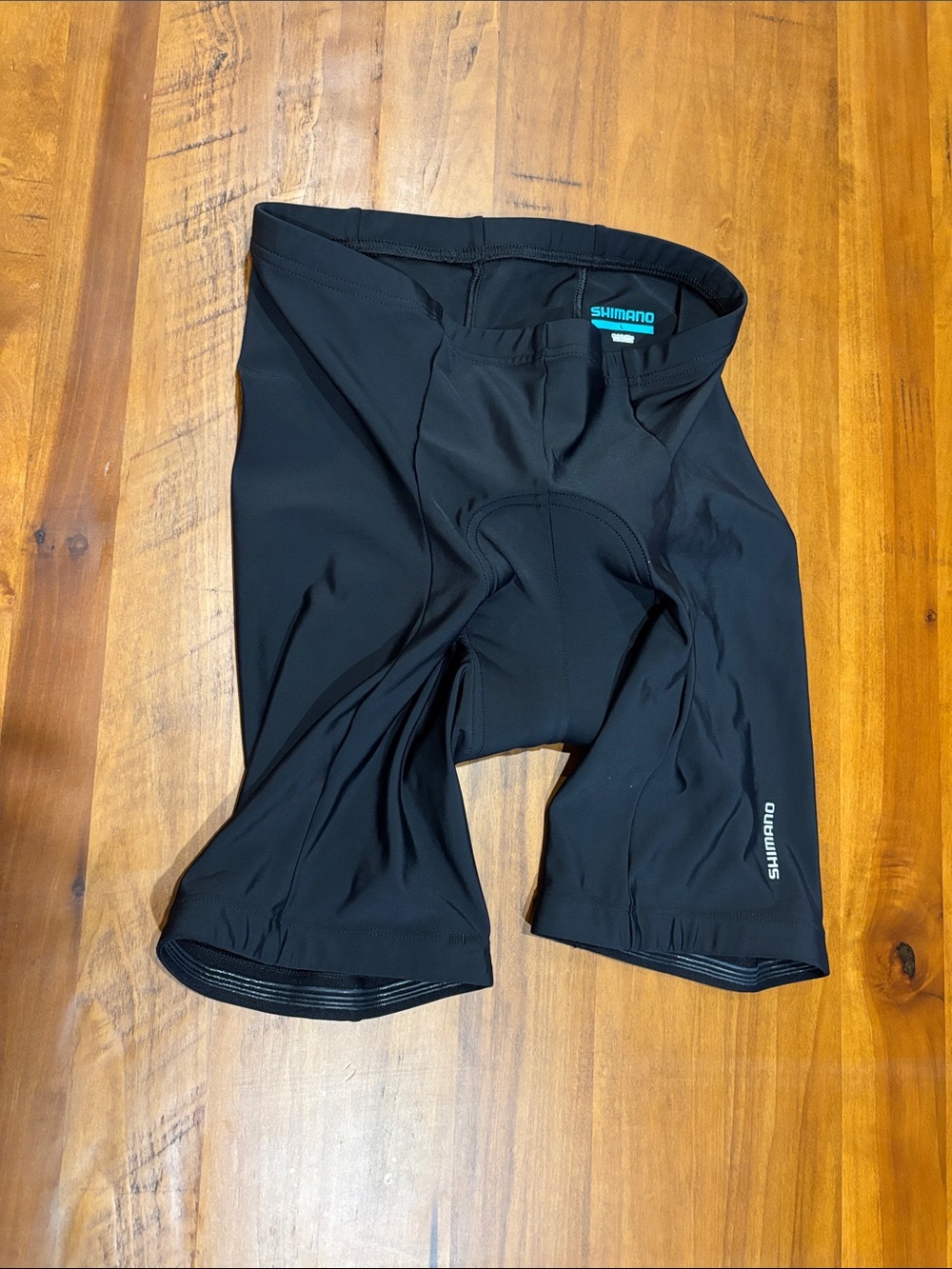 Shimano Men's Black Athletic Cycling Shorts with Subtle Logo
